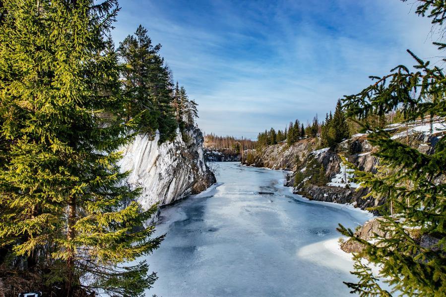 Рускеала карелия фото зимой