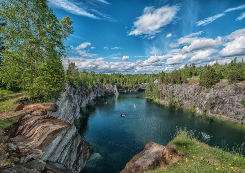 Рускеала карелия фото весной